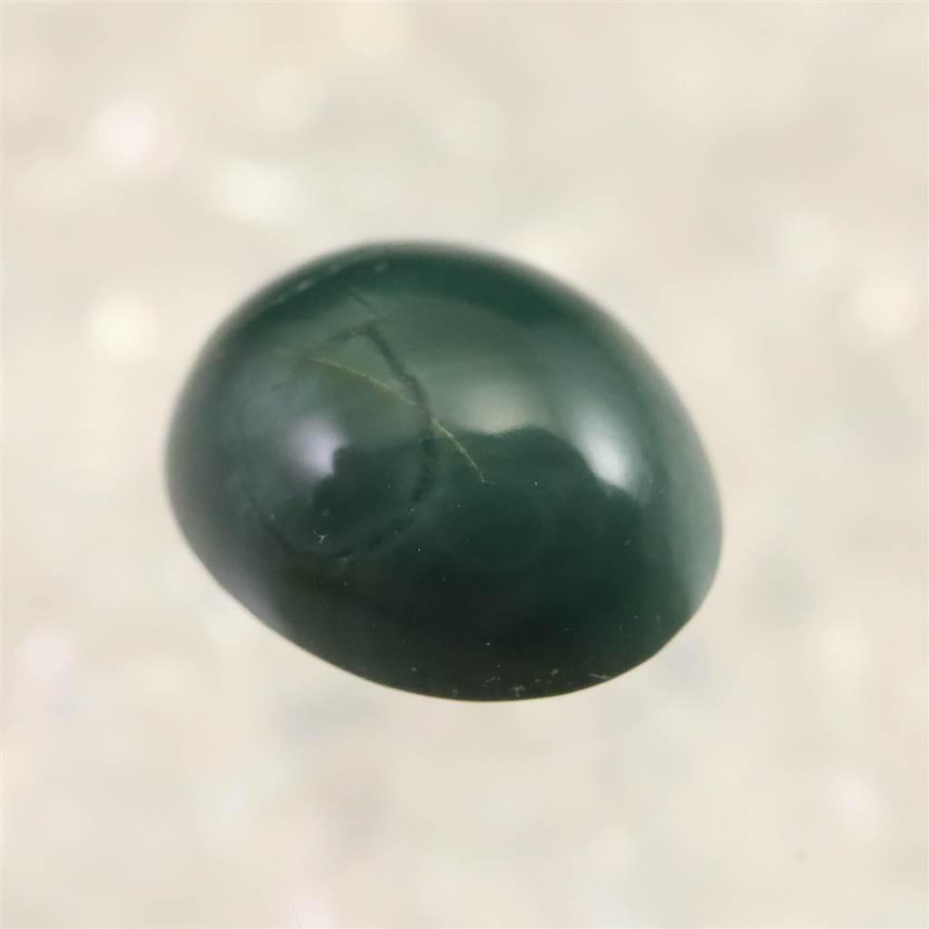 出雲碧玉 出雲石 10mmオーバル ルース ディレクトリーカード付 0.44g #66782 | 4枚目