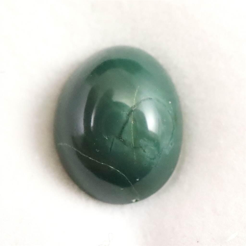 出雲碧玉 出雲石 10mmオーバル ルース ディレクトリーカード付 0.44g #66782 | 6枚目