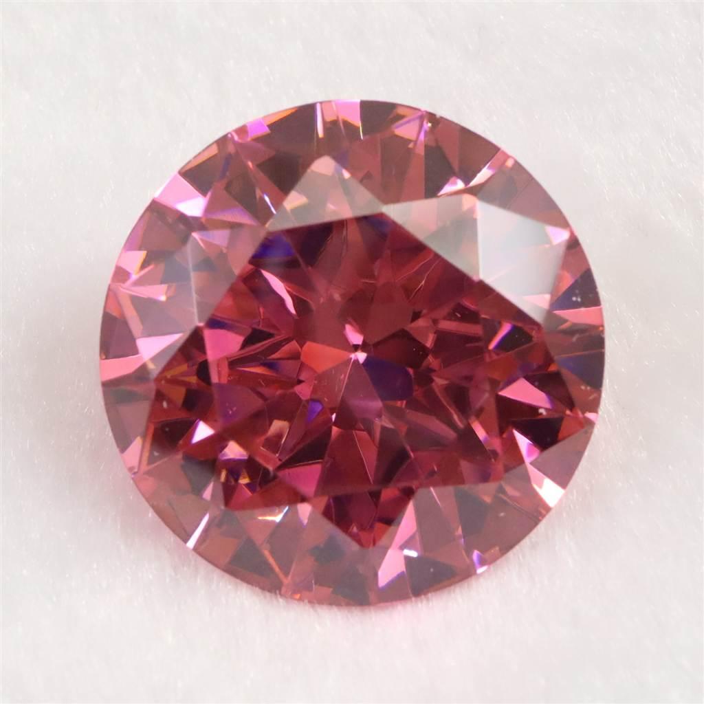 キュービックジルコニア CZ 30mm ラウンドカット ルース ピンク #68567 | 3枚目