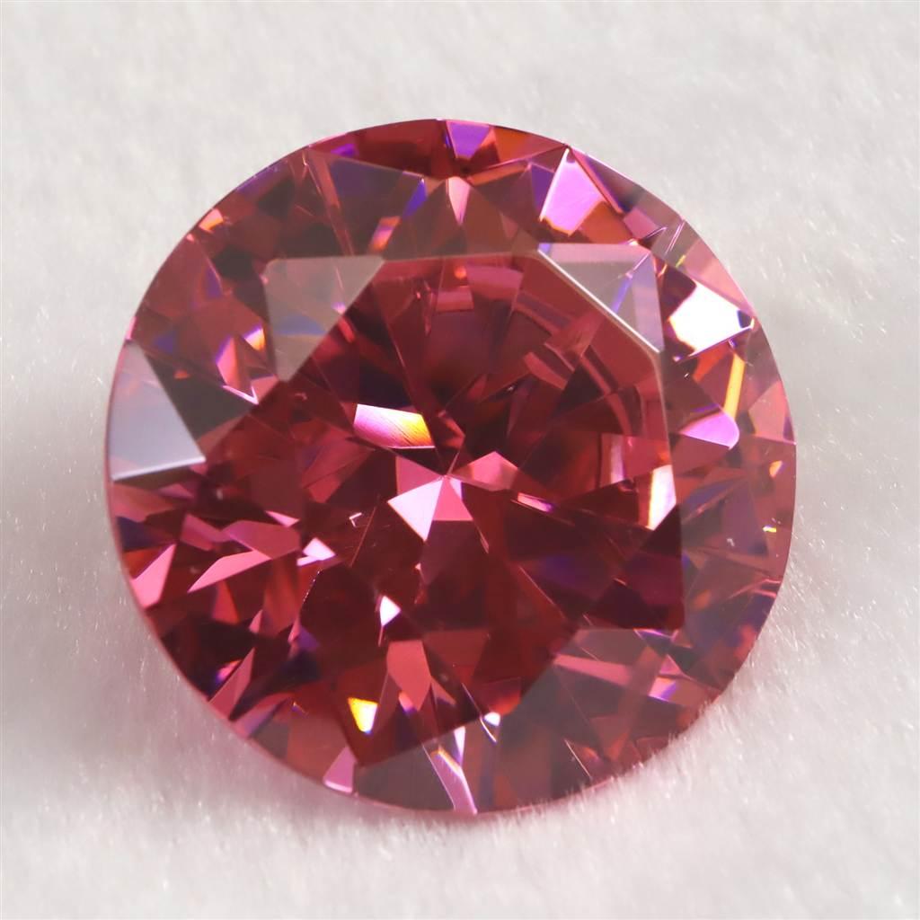 キュービックジルコニア CZ 30mm ラウンドカット ルース ピンク #68567 | 4枚目