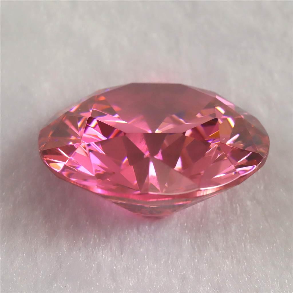 キュービックジルコニア CZ 30mm ラウンドカット ルース ピンク #68567 | 6枚目