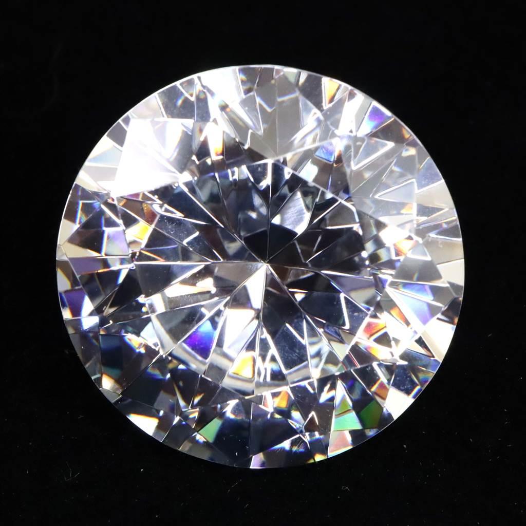 キュービックジルコニア CZ 50mm ラウンドカット ルース クリア #55112 | 2枚目