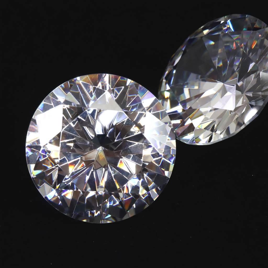 キュービックジルコニア CZ 50mm ラウンドカット ルース クリア #55112 | 3枚目