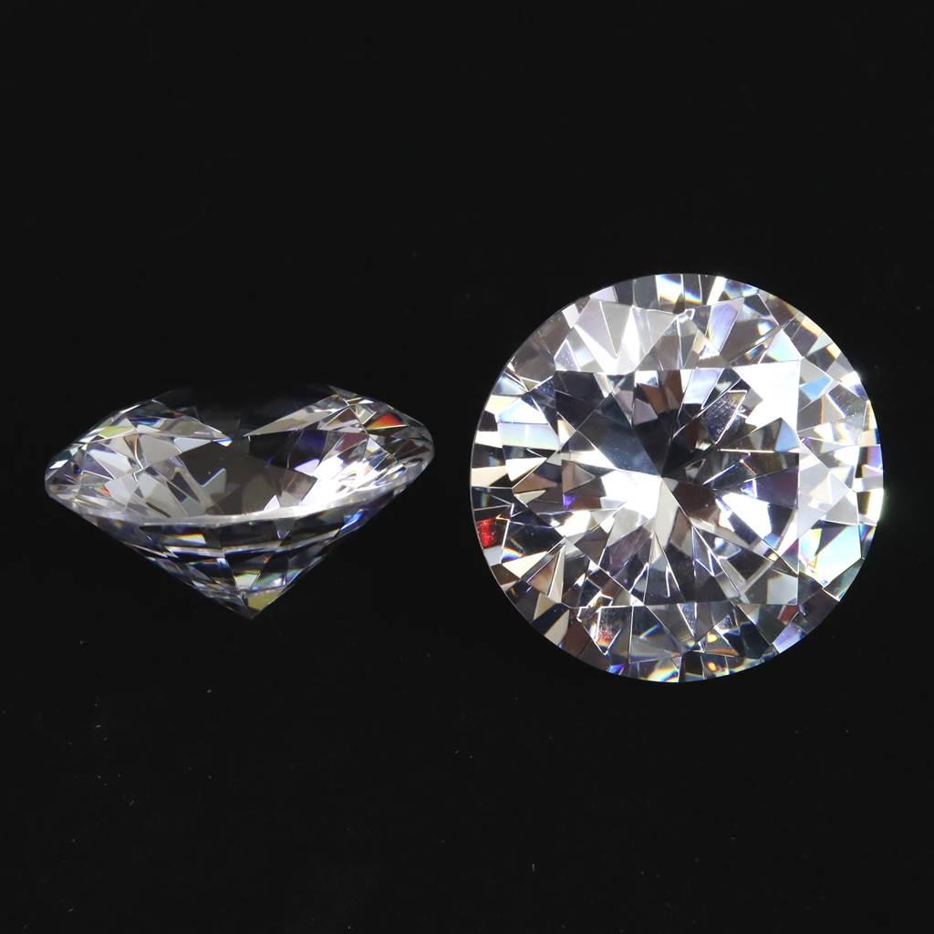 キュービックジルコニア CZ 50mm ラウンドカット ルース クリア #55112 | 5枚目