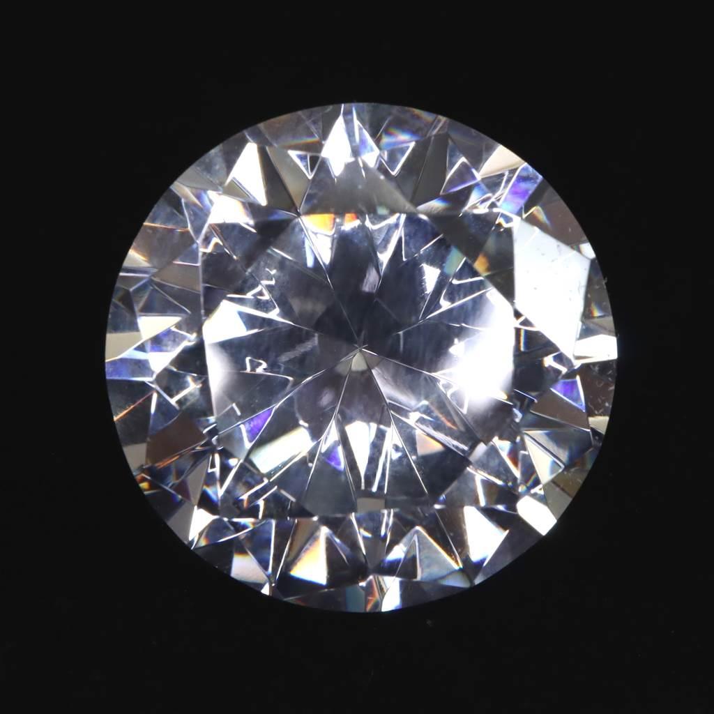 キュービックジルコニア CZ 30mm ラウンドカット ルース クリア #21812 | 2枚目