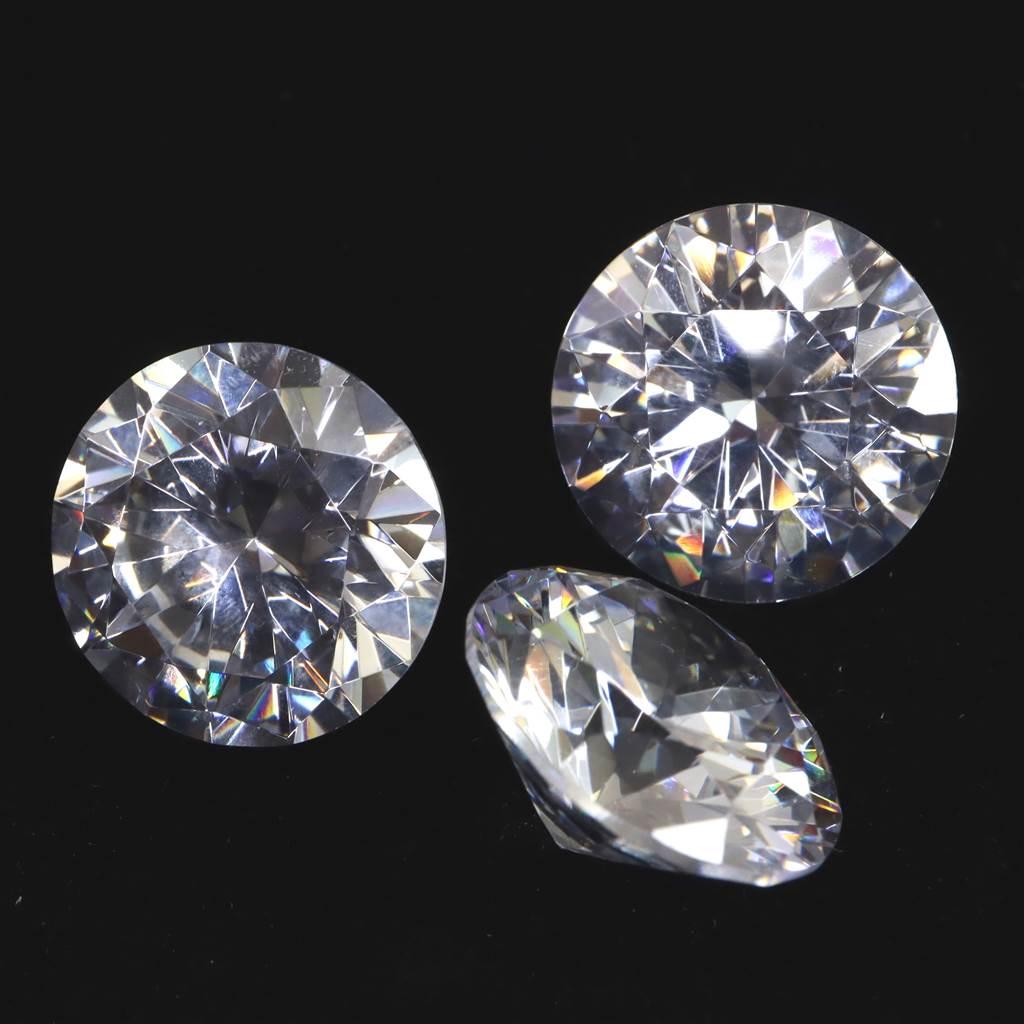 キュービックジルコニア CZ 30mm ラウンドカット ルース クリア #21812 | 4枚目