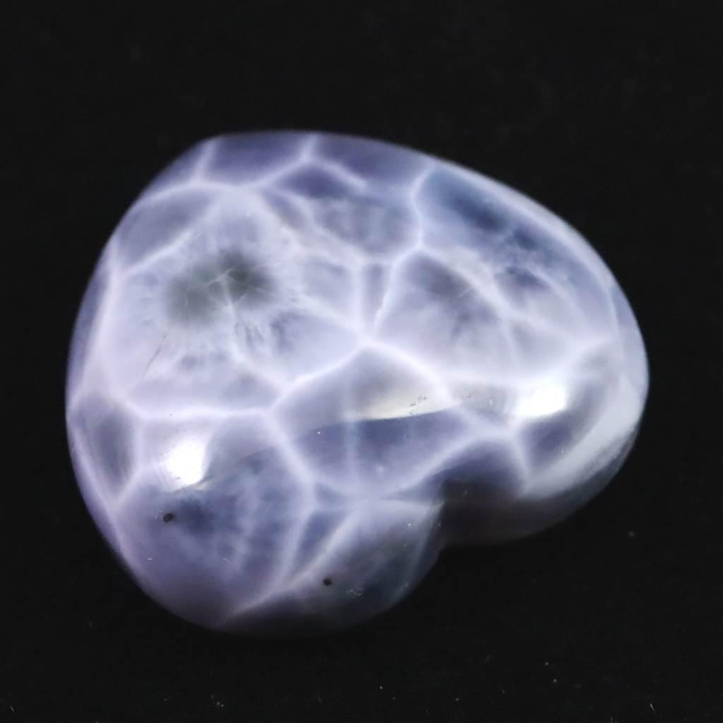 パープルラリマー 25mmハートシェイプ カボション ルース 8.7g *希少* #57582 | 3枚目