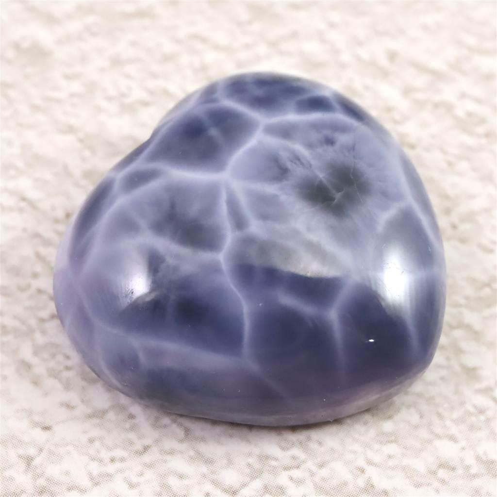 パープルラリマー 25mmハートシェイプ カボション ルース 8.7g *希少* #57582 | 6枚目