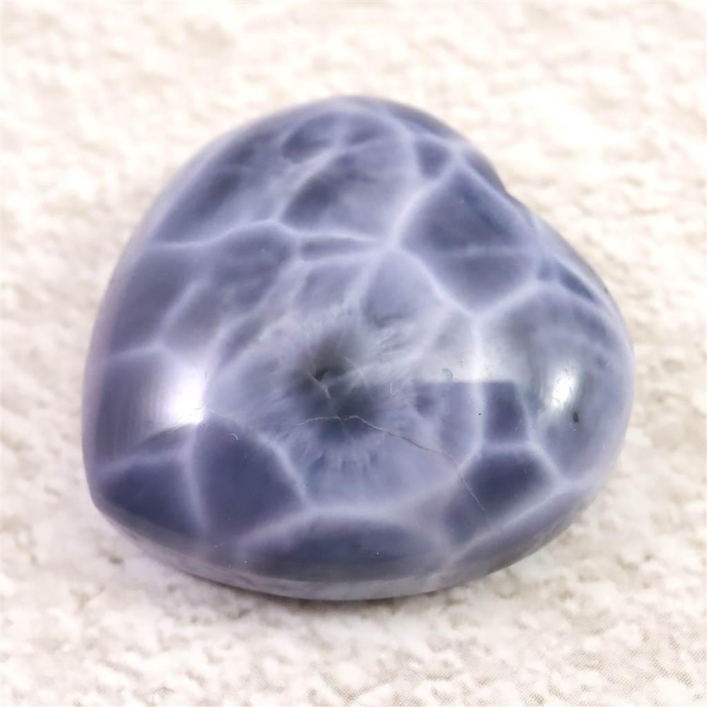 パープルラリマー 25mmハートシェイプ カボション ルース 8.7g *希少* #57582 | 7枚目