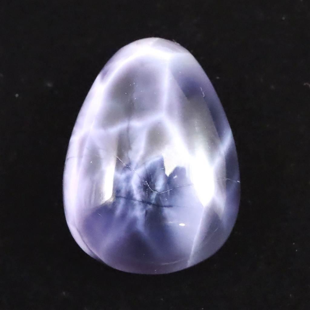 パープルラリマー 27mmペアシェイプ カボション ルース 10.7g *希少* #241211枚目の画像