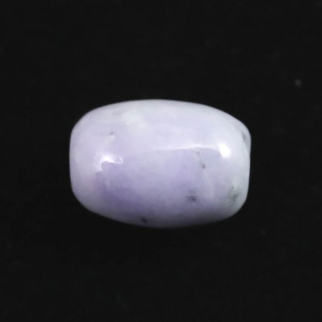 糸魚川翡翠 ヒスイ 小滝産 ラベンダー 9.7mm管玉 ビーズ ディレクトリカード付 0.86g #77455 | 3枚目