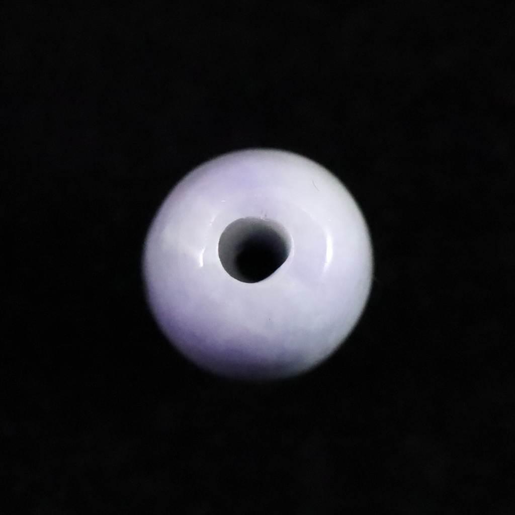 糸魚川翡翠 ヒスイ 小滝産 ラベンダー 9.7mm管玉 ビーズ ディレクトリカード付 0.86g #77455 | 5枚目