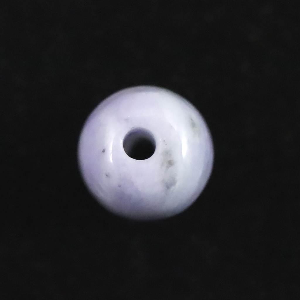 糸魚川翡翠 ヒスイ 小滝産 ラベンダー 9.7mm管玉 ビーズ ディレクトリカード付 0.86g #77455 | 6枚目