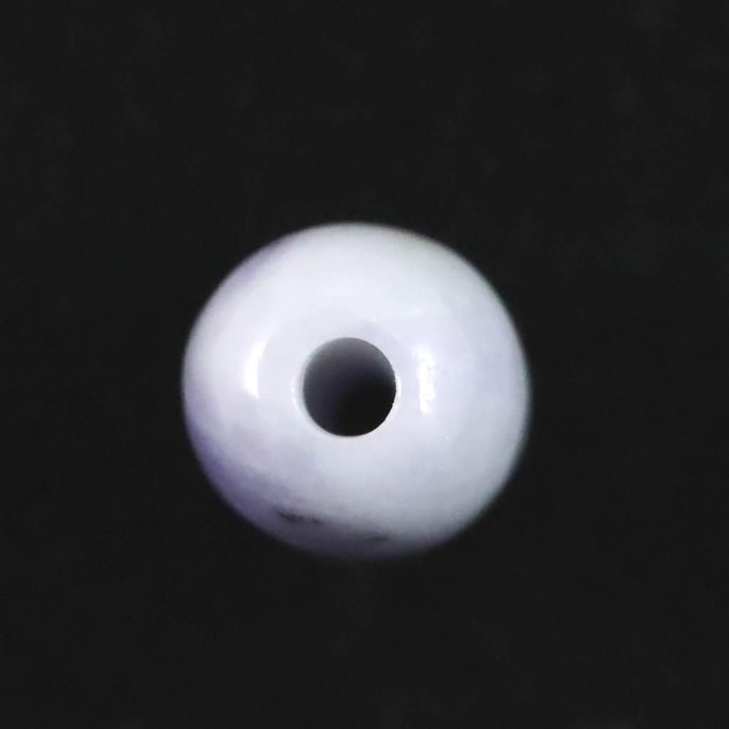 糸魚川翡翠 ヒスイ 小滝産 ラベンダー 9.5mm管玉 ビーズ ディレクトリカード付 0.84g #11054 | 5枚目