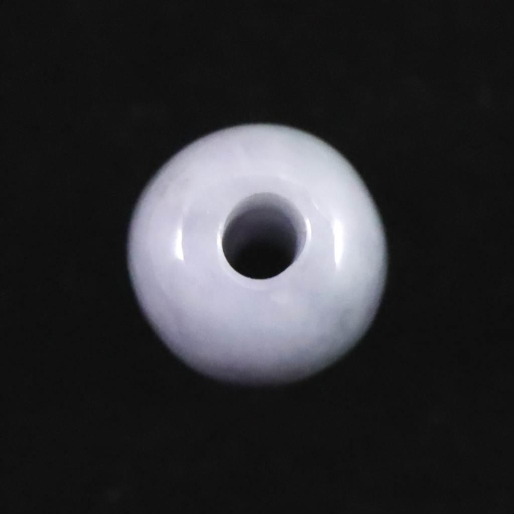 糸魚川翡翠 ヒスイ 小滝産 ラベンダー 9.6mm管玉 ビーズ ディレクトリカード付 0.85g #73355 | 5枚目