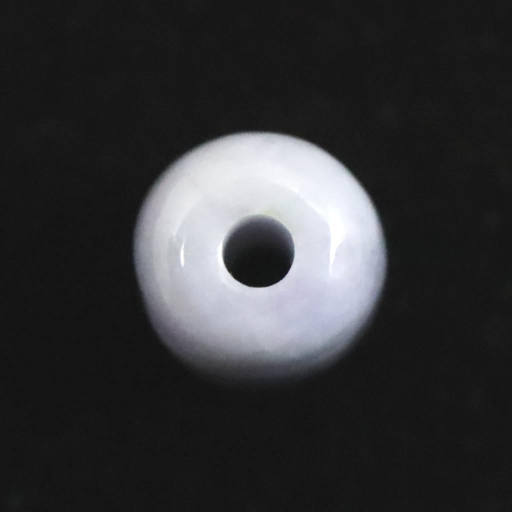 糸魚川翡翠 ヒスイ 小滝産 ラベンダー 9.6mm管玉 ビーズ ディレクトリカード付 0.85g #73355 | 6枚目