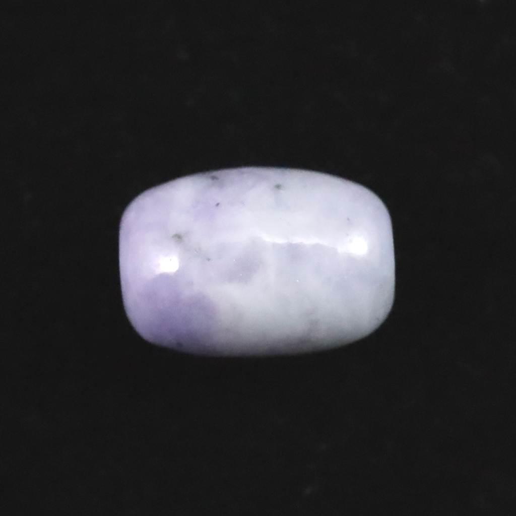 糸魚川翡翠 ヒスイ 小滝産 ラベンダー 10.2mm管玉 ビーズ ディレクトリカード付 0.88g #63585 | 2枚目