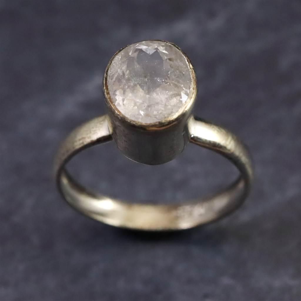 ロシア産 フェナカイト 9X7mmオーバルカット リング 14号 #26504 | 2枚目