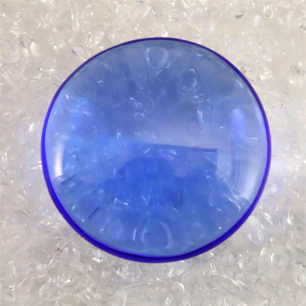 H&E社 シベリアンブルークォーツ 45mm ソーサー 28.1g #631021枚目の画像