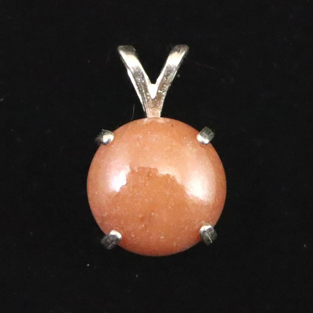 H&E社 サチャロカローズ アゼツライト 10mmラウンド ペンダント #154091枚目の画像