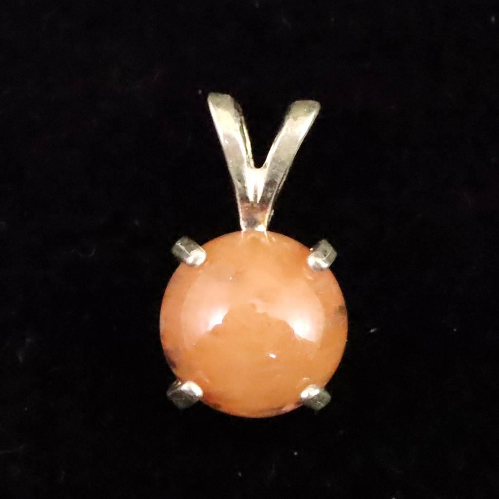 H&E社 サチャロカローズ アゼツライト 8mmラウンド ペンダント #357551枚目の画像