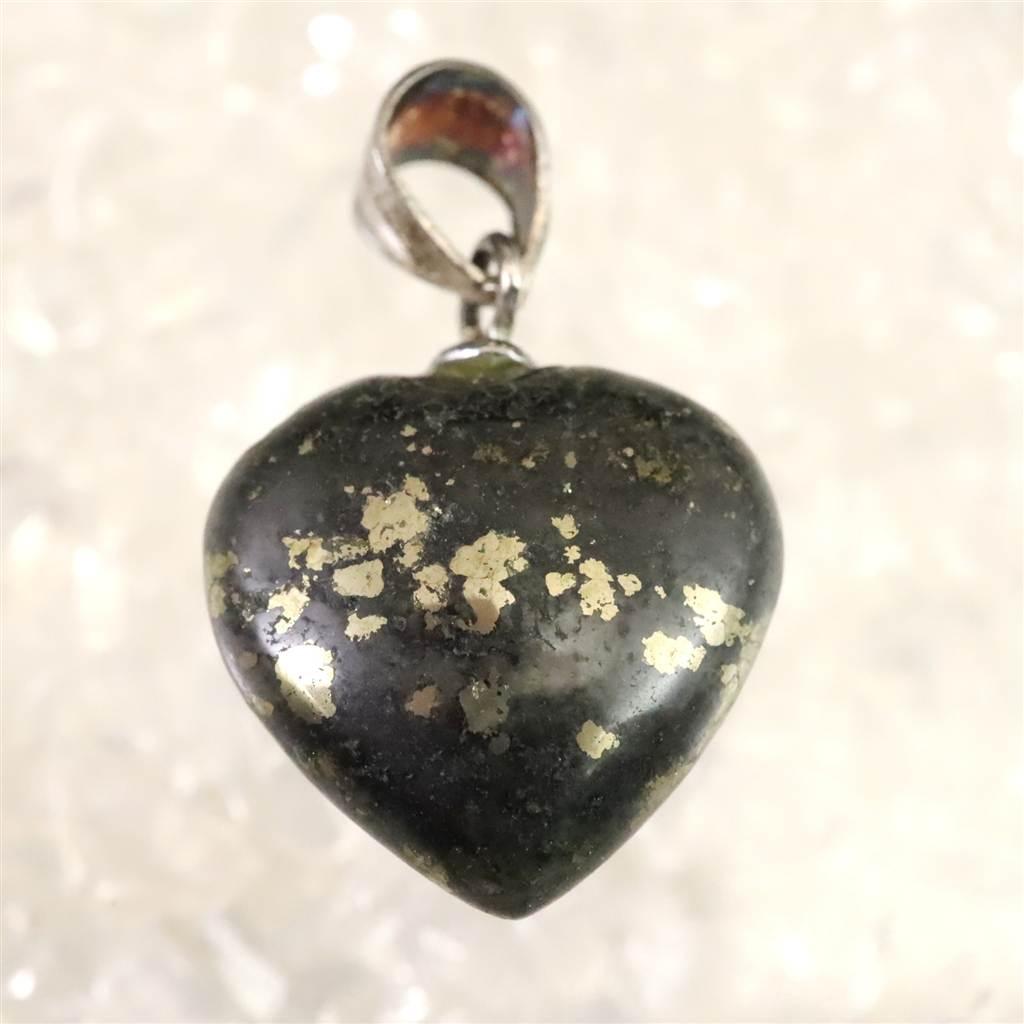 H&E社 ヒーラーズゴールド 15mmハート ペンダント 2.8g #195421枚目の画像